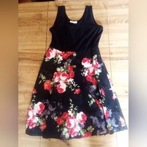 GUC Kira Tank Style Dress with Flowered Bottom